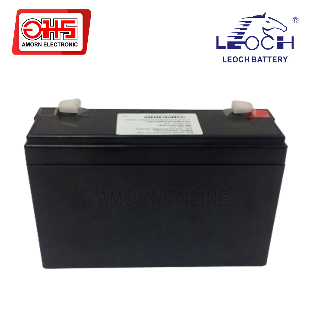 แบตเตอรี่ LEOCH DJW6-12 6V 12AH อมร อีเล็คโทรนิคส์ อมรออนไลน์ แบต แบตเตอรี่  แบตแห้ง แบตคีบ